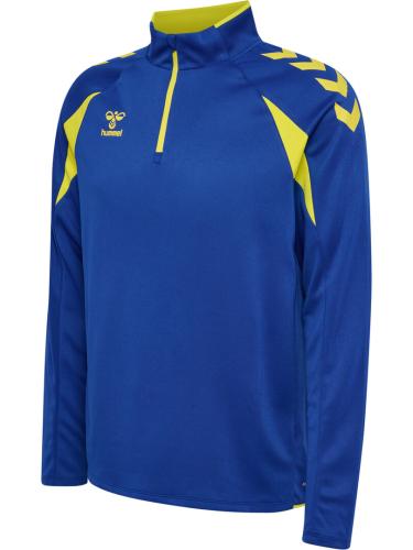 Preview: Hummel hmlCore 2.0 Half Zip - true blue/blazing yellow