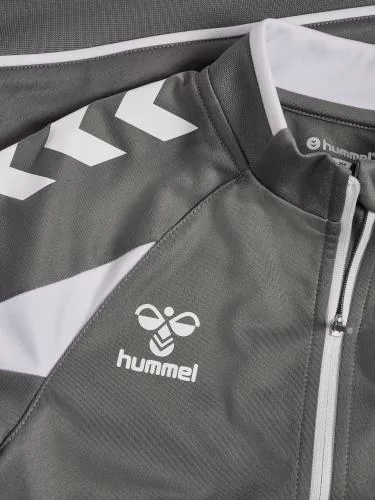 Hummel hmlCore 2.0 Track Zip Jacket Kids - steel gray/white
