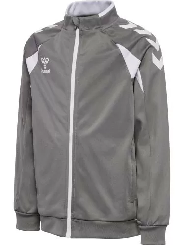 Hummel hmlCore 2.0 Track Zip Jacket Kids - steel gray/white