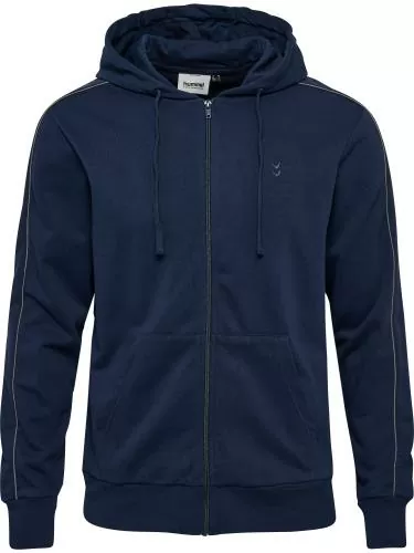 Hummel hmlPulse Piping Zip Hoodie - dress blues