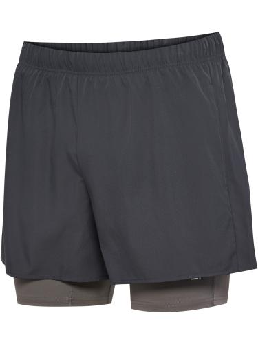 Preview: Hummel hmlHiit Intensity 2 In 1 Shorts - ebony