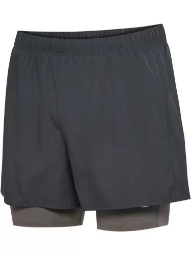 Hummel hmlHiit Intensity 2 In 1 Shorts - ebony