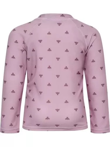 Hummel hmlMini Bee Aop Swim T-Shirt L/S - mauve shadow