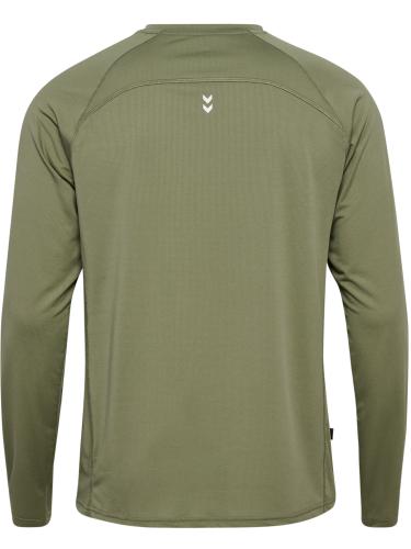 Preview: Hummel hmlPulse Workout T-Shirt L/S - deep lichen green
