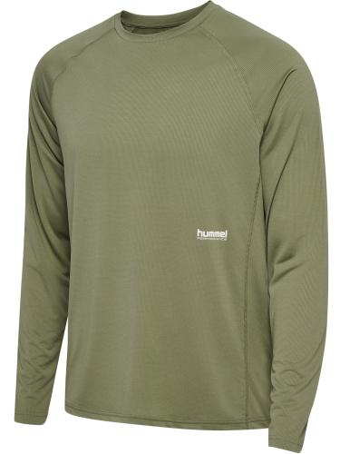 Preview: Einzelstück Hummel hmlPulse Workout T-Shirt L/S - deep lichen green
