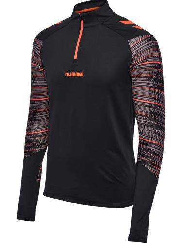 Preview: Hummel hmlBlaze Pro Training Half Zip - black/orange