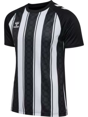 Hummel hmlMatch Striped Jersey S/S - black/white