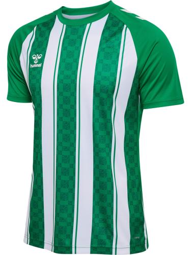 Preview: Hummel hmlMatch Striped Jersey S/S - jelly bean/white