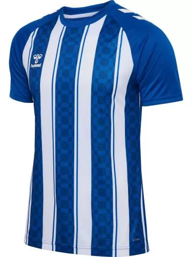 Hummel hmlMatch Striped Jersey S/S - true blue/white