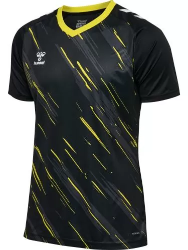 Hummel hmlMatch Triumph Jersey S/S - black/blazing yellow