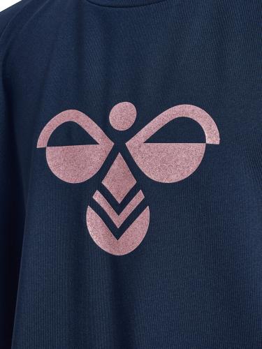 Preview: Hummel hmlJr Mix Glitter T-Shirt S/S - black iris