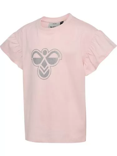 Hummel hmlJr Ruffle T-Shirt Ss Big Bee - pale lilac
