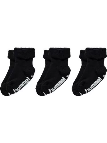 Hummel hmlMini Non Slip 3-Pack Sock - black