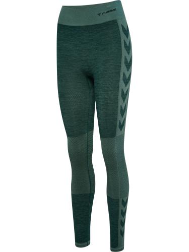Preview: Hummel Hmlclea Seamless Mid Waist Tights - green gables/garden topiary me