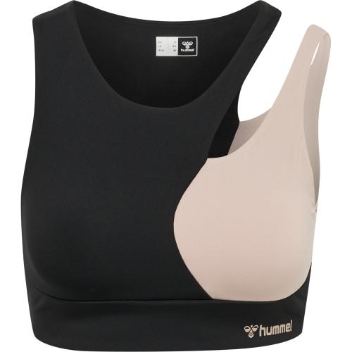 Preview: Hummel Hmlmt Riga Sports Bra - black/chateau grey