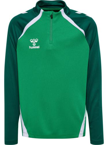 Preview: Hummel Hmllead 2.0 Half Zip Kids - jelly bean/evergreen