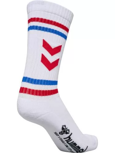 Hummel Hml3-Pack Socks Chevron High Retro - white/barbadoscherry/eden/skyd