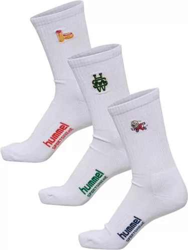 Hummel Hml3-Pack Socks Embroidery - multi colour