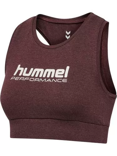 Hummel Hmlpulse Logo Light Support Bra - fudge melange