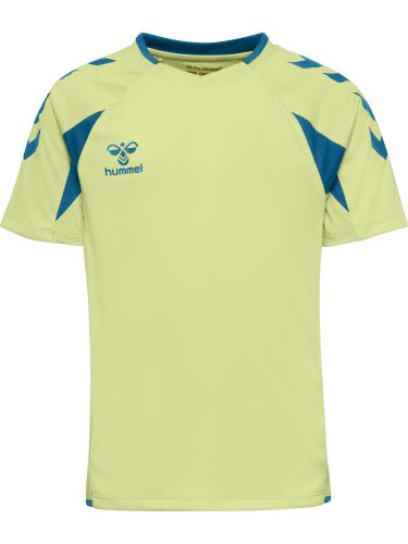 Preview: Hummel Hmlcore 2.0 Jersey S/S Kids - Pale Lime Yellow/Celestial