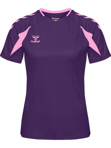 Preview: Hummel Hmlcore 2.0 Jersey S/S Woman - Acai/Cotton Candy