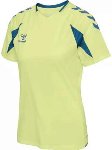 Hummel Hmlcore 2.0 Jersey S/S Woman - Pale Lime Yellow/Celestial