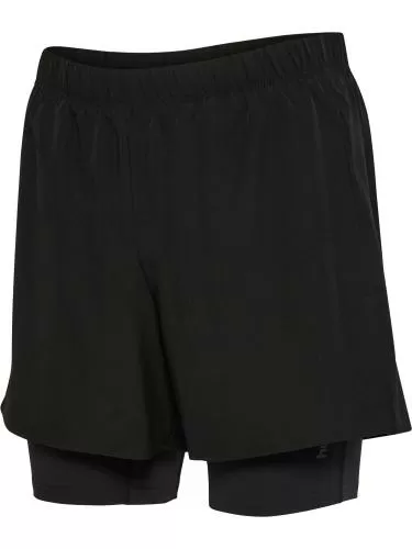 Hummel Hmlhiit Intensity 2 In 1 Shorts - Black