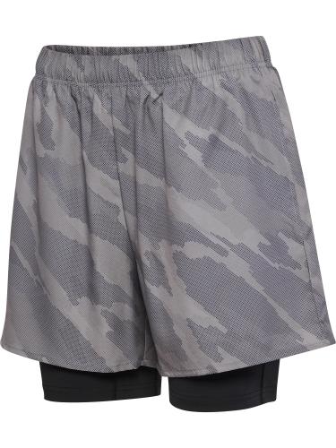 Preview: Hummel Hmlhiit Intensity Aop 2 In 1 Shorts - Sharkskin