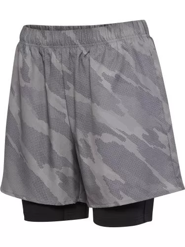 Hummel Hmlhiit Intensity Aop 2 In 1 Shorts - Sharkskin
