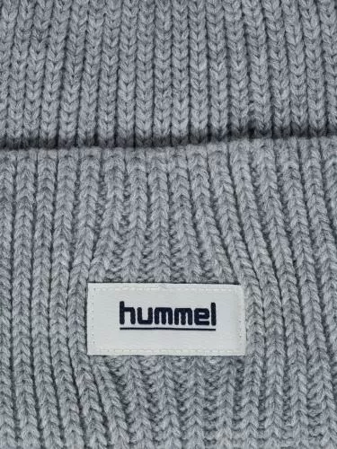 Hummel Hmljr Heavy Rib Knit Beanie - Grey Melange