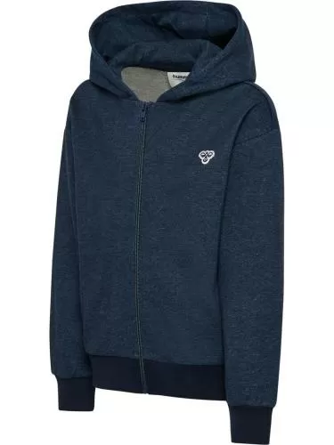 Hummel Hmljr Loose Dnm Zip Hoodie Bee - Dress Blues