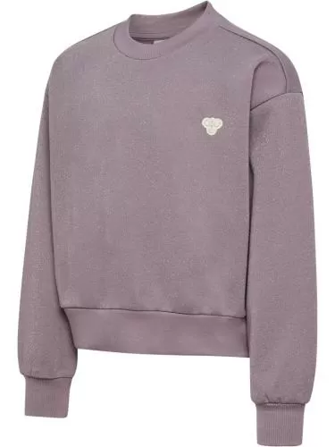 Hummel Hmljr Loose Glitter Crewneck Bee - Gray Ridge