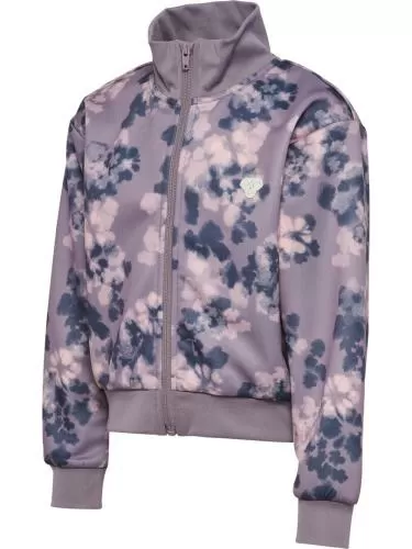 Hummel Hmljr Reg Poly Aop Zip Jacket - Gray Ridge