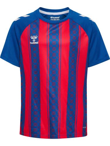 Preview: Hummel Hmlmatch Striped Jersey S/S Kids - True Blue/True Red