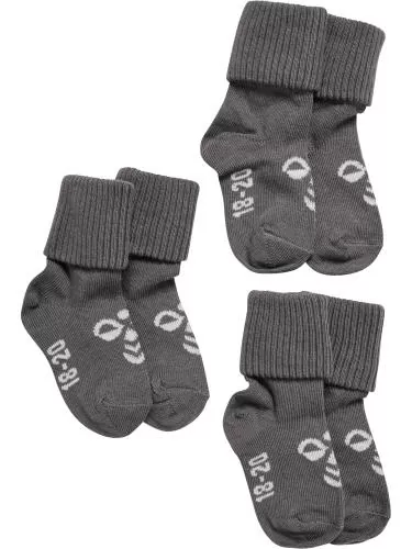 Hummel Hmlmini Bee 3-Pack Sock - Dark Gull Gray