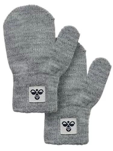 Hummel Hmlmini Knit Mittens 2-Pack - Grey Melange