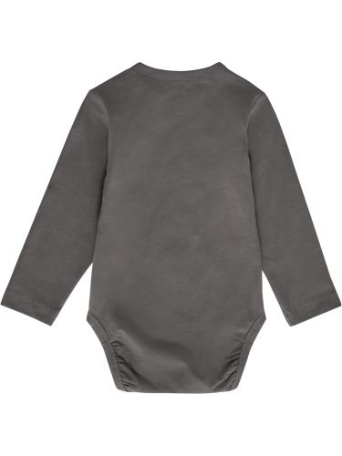 Preview: Hummel Hmlmini Logo Body L/S - Dark Gull Gray