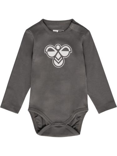 Preview: Hummel Hmlmini Logo Body L/S - Dark Gull Gray