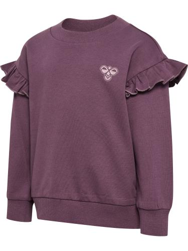 Preview: Hummel Hmlmini Loose Frill Sweatshirt - Black Plum
