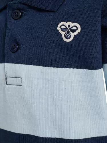 Hummel Hmlmini Loose Stripe Polo Shirt - Dress Blues