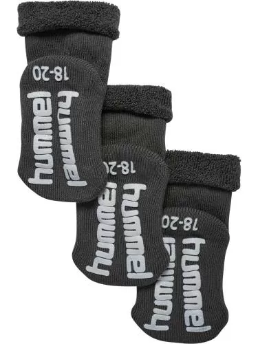 Hummel Hmlmini Non Slip 3-Pack Sock - Dark Gull Gray