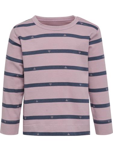 Preview: Hummel Hmlmini Reg Stripy Bee T-Shirt L/S - Sea Fog