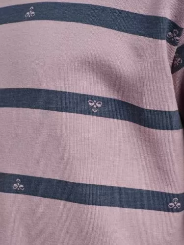 Hummel Hmlmini Reg Stripy Bee T-Shirt L/S - Sea Fog