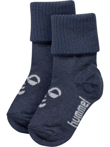 Preview: Hummel Hmlmini Wool 2-Pack Socks - Ombre Blue/Flint Stone
