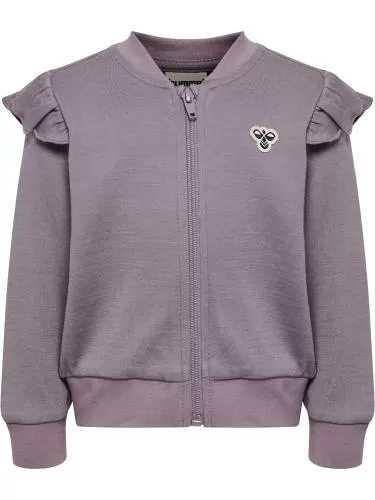 Hummel Hmlmini Wool G Zip Jacket Bee - Gray Ridge