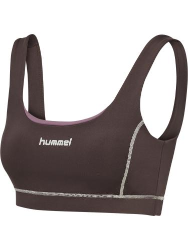 Preview: Hummel Hmlpulse Retro Medium Support Bra - Shale