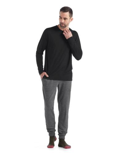 Preview: Icebreaker Men Granary LS Pocket Tee - black