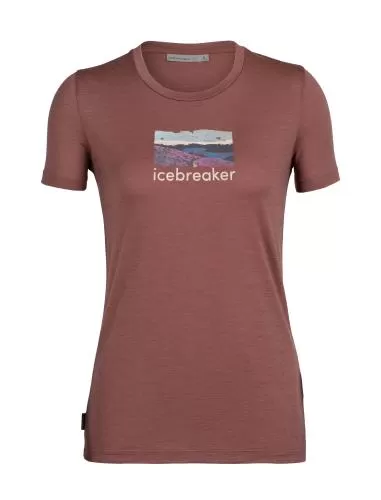 Icebreaker Women Tech Lite II SS Tee Trailhead - grape