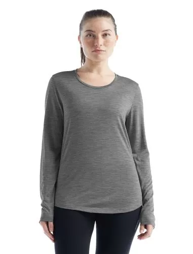 Icebreaker Women Sphere II LS Tee - metro hthr