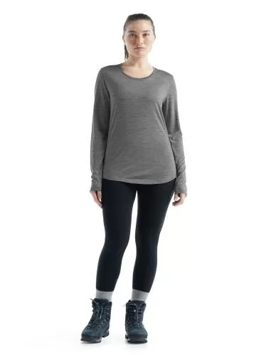Icebreaker Women Sphere II LS Tee - metro hthr